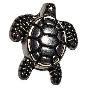 Miniature Silver Tone Turtle Animal Charm Pendant DIY Jewelry Fashion Women